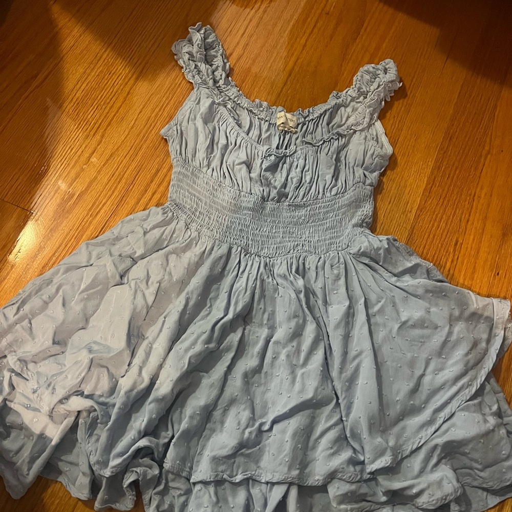 Urban Outfitters Sky Blue Ruffled Kids Dress